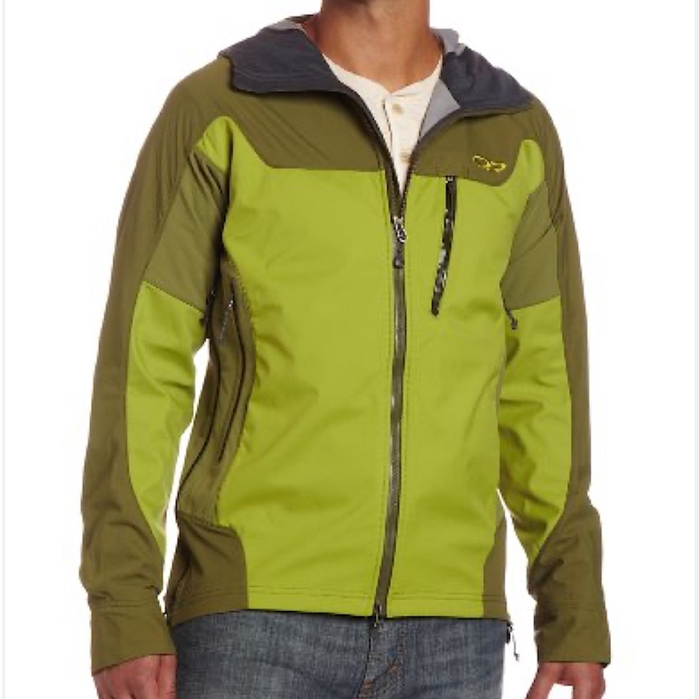 Outdoor Research Alibi Jacket Ventia Softshell Jacket Avocado Olive Green Small